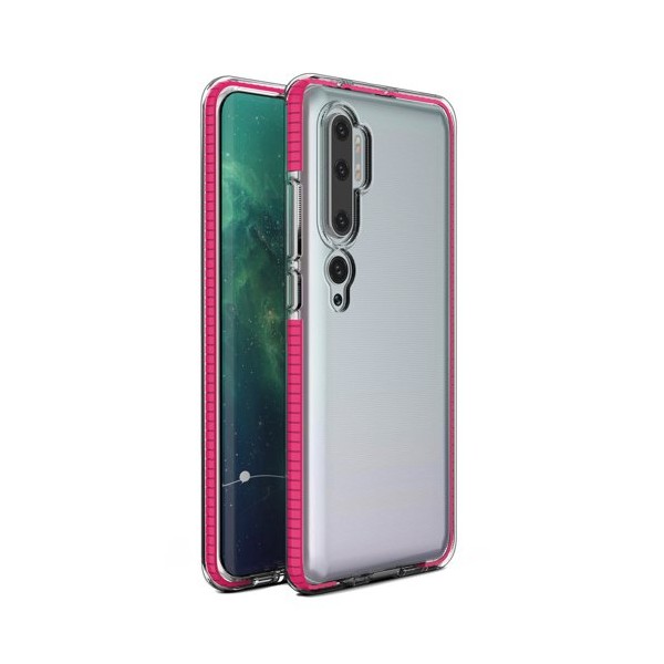 Калъф Spring Case clear TPU gel за Xiaomi Mi Note 10/Mi Note 10 Pro/Mi CC9 Pro, Розов