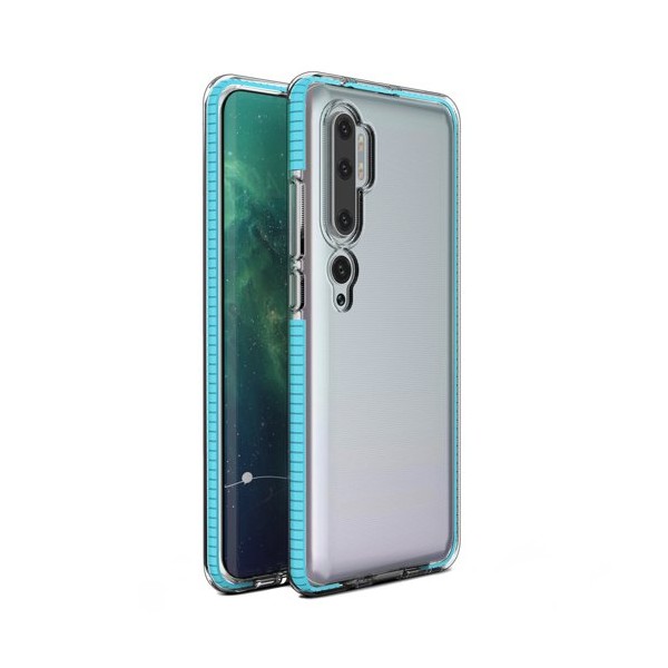 Калъф Spring Case clear TPU gel за Xiaomi Mi Note 10/Mi Note 10 Pro/Mi CC9 Pro, Светло син