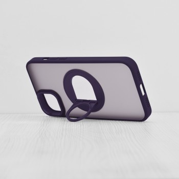 Калъф-Techsuit - MagSafe Ghost Holder Series - iPhone 15 Plus - Matte Purple