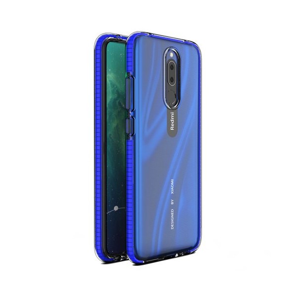 Калъф Spring Case clear TPU gel за Xiaomi Redmi 8A/Xiaomi Redmi 8, Тъмно син