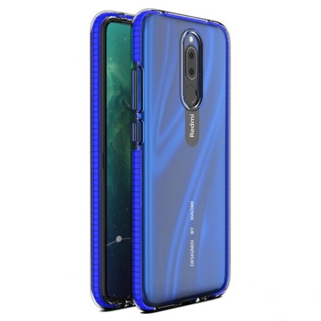 Калъф Spring Case clear TPU gel за Xiaomi Redmi 8A/Xiaomi Redmi 8, Тъмно син