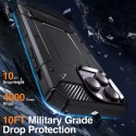 Калъф-Techsuit - Hybrid Armor Kickstand - iPhone 15 Pro - Blue