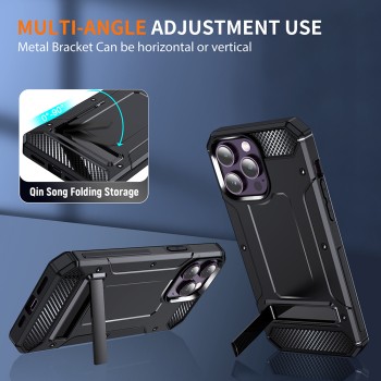 Калъф-Techsuit - Hybrid Armor Kickstand - iPhone 15 Pro Max - Green