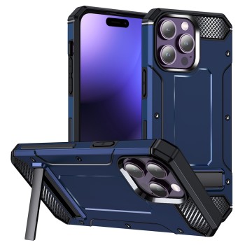 Калъф-Techsuit - Hybrid Armor Kickstand - iPhone 15 Pro Max - Blue