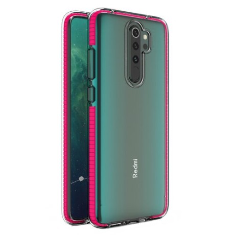 Калъф Spring Case clear TPU gel за Xiaomi Redmi Note 8 Pro, Розов