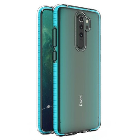 Калъф Spring Case clear TPU gel за Xiaomi Redmi Note 8 Pro, Светло син