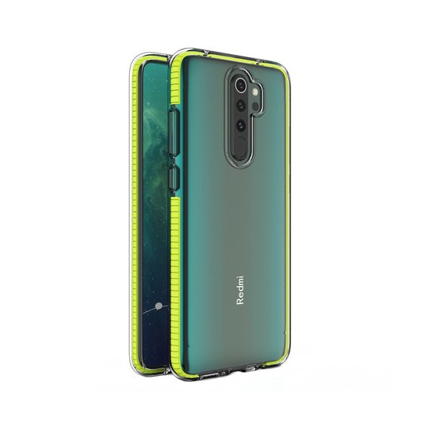 Калъф Spring Case clear TPU gel за Xiaomi Redmi Note 8 Pro, Жълт