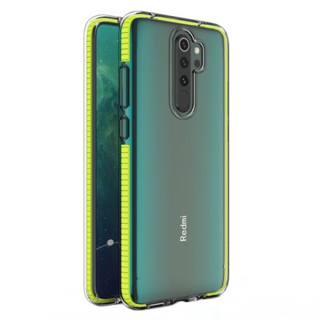 Калъф Spring Case clear TPU gel за Xiaomi Redmi Note 8 Pro, Жълт