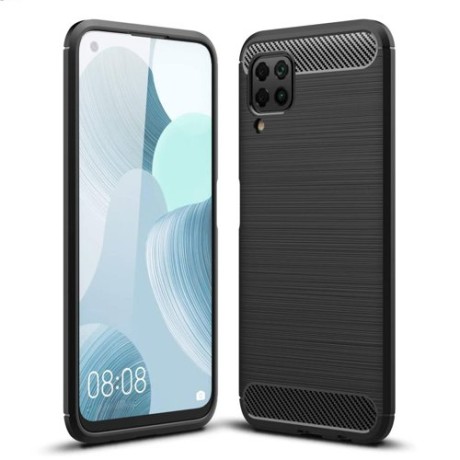 Силиконов калъф Flexible Carbon за Huawei P40 Litе/Nova 7i/Nova 6 SE , Черен