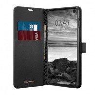Spigen La Manon Wallet Saffiano Samsung Galaxy S10, Black