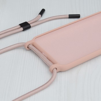 Калъф-Techsuit - Crossbody Lanyard - iPhone 15 - Pink