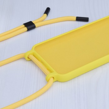 Калъф-Techsuit - Crossbody Lanyard - iPhone 15 - Yellow
