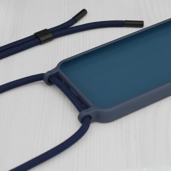 Калъф-Techsuit - Crossbody Lanyard - iPhone 15 Plus - Blue