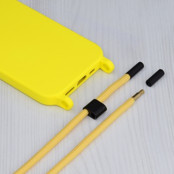 Калъф-Techsuit - Crossbody Lanyard - iPhone 15 Plus - Yellow