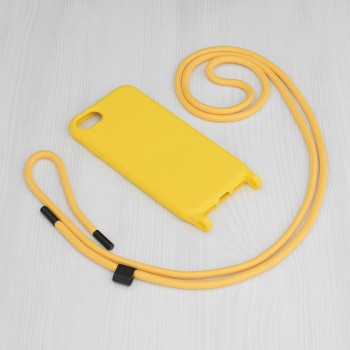 Калъф-Techsuit - Crossbody Lanyard - iPhone 7 / 8 / SE 2, SE 2020 / SE 3, SE 2022 - Yellow