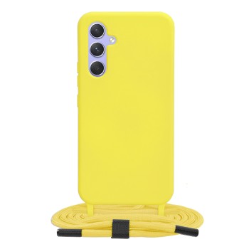 Калъф-Techsuit - Crossbody Lanyard - Samsung Galaxy A54 - Yellow