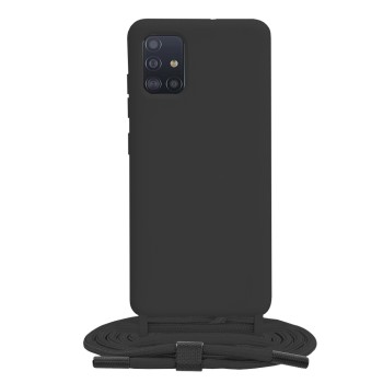 Калъф-Techsuit - Crossbody Lanyard - Samsung Galaxy A51 4G - Black