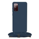 Калъф-Techsuit - Crossbody Lanyard - Samsung Galaxy S20 FE 4G / S20 FE 5G - Blue