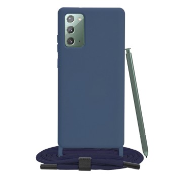 Калъф-Techsuit - Crossbody Lanyard - Samsung Galaxy Note 20 4G / Note 20 5G - Blue