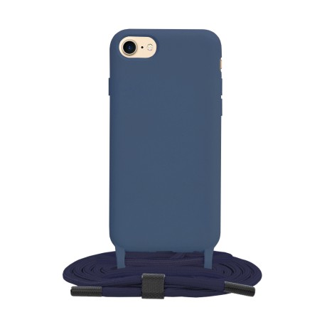 Калъф-Techsuit - Crossbody Lanyard - iPhone 7 / 8 / SE 2, SE 2020 / SE 3, SE 2022 - Blue