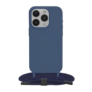 Калъф-Techsuit - Crossbody Lanyard - iPhone 14 Pro - Blue