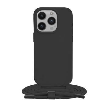 Калъф-Techsuit - Crossbody Lanyard - iPhone 14 Pro - Black
