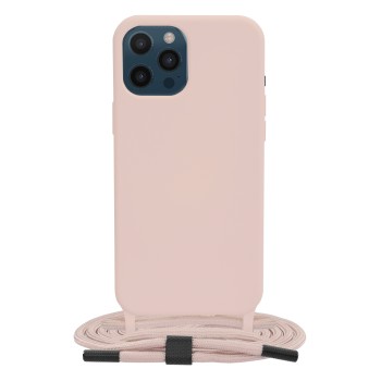 Калъф-Techsuit - Crossbody Lanyard - iPhone 12 Pro Max - Pink