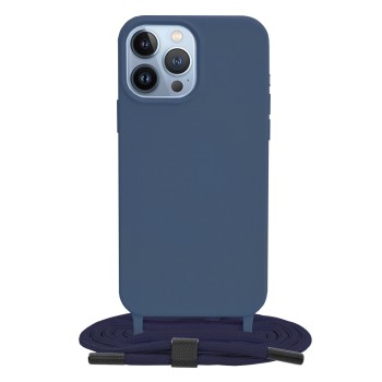 Калъф-Techsuit - Crossbody Lanyard - iPhone 13 Pro Max - Blue