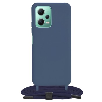 Калъф-Techsuit - Crossbody Lanyard - Xiaomi Redmi Note 12 5G / Poco X5 - Blue