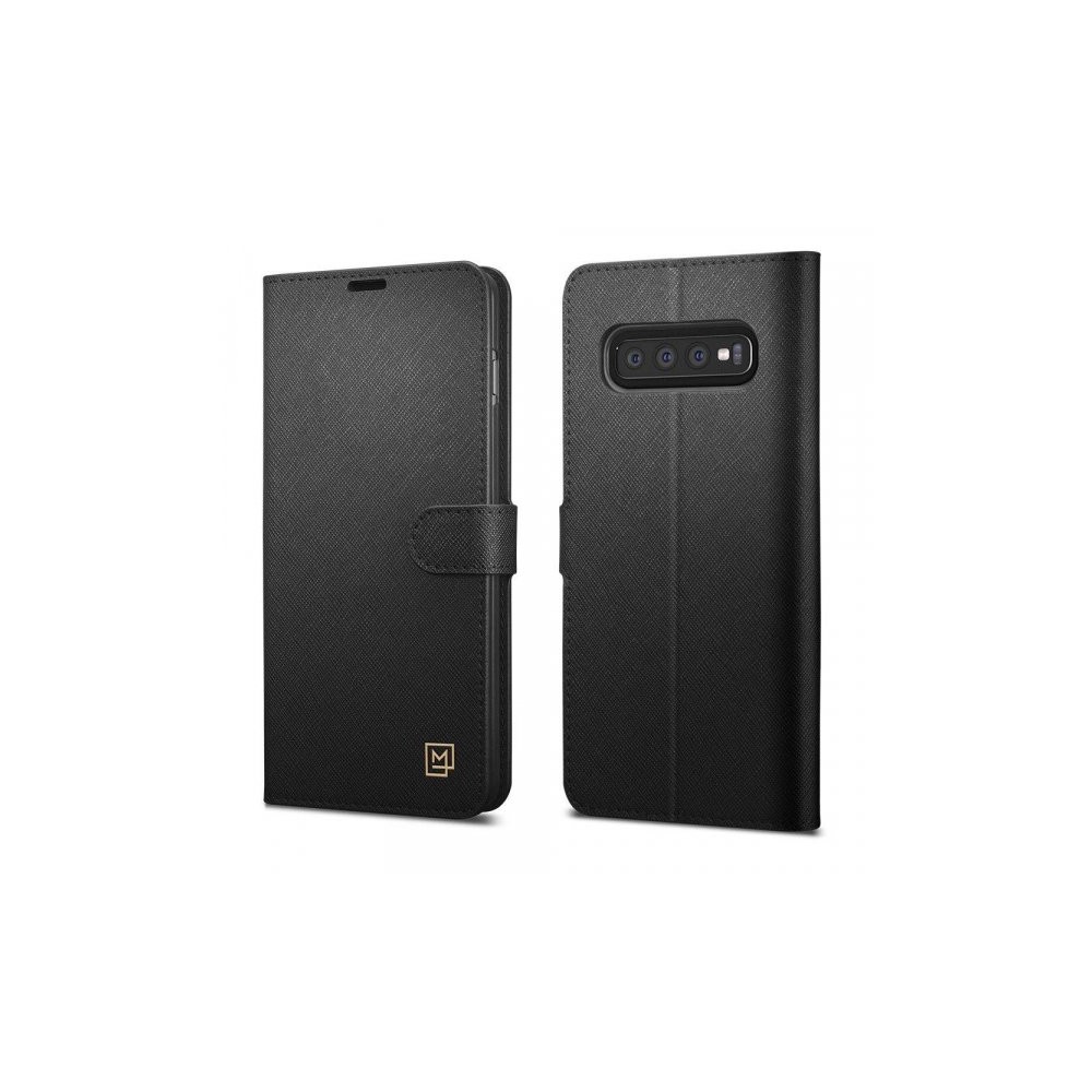 Spigen La Manon Wallet Saffiano Samsung Galaxy S10+ Plus, Black