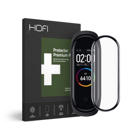 Стъклен протектор HOFI за Xiaomi Mi Band 4, Черен