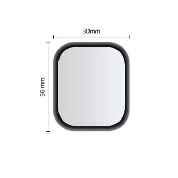 Стъклен протектор HOFI за Apple Watch 4/5 (40mm), Черен