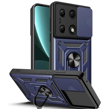 Калъф-Techsuit - CamShield Series - Xiaomi Redmi Note 13 Pro 5G / Poco X6 - Blue