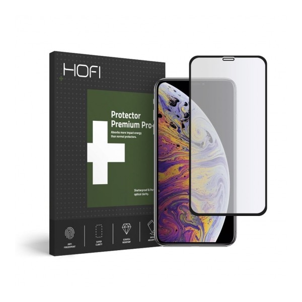 Стъклен протектор HOFI за iPhone 11 Pro, Черен