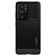 Калъф Spigen Rugged Armor Samsung Galaxy S21 Ultra Matte Black