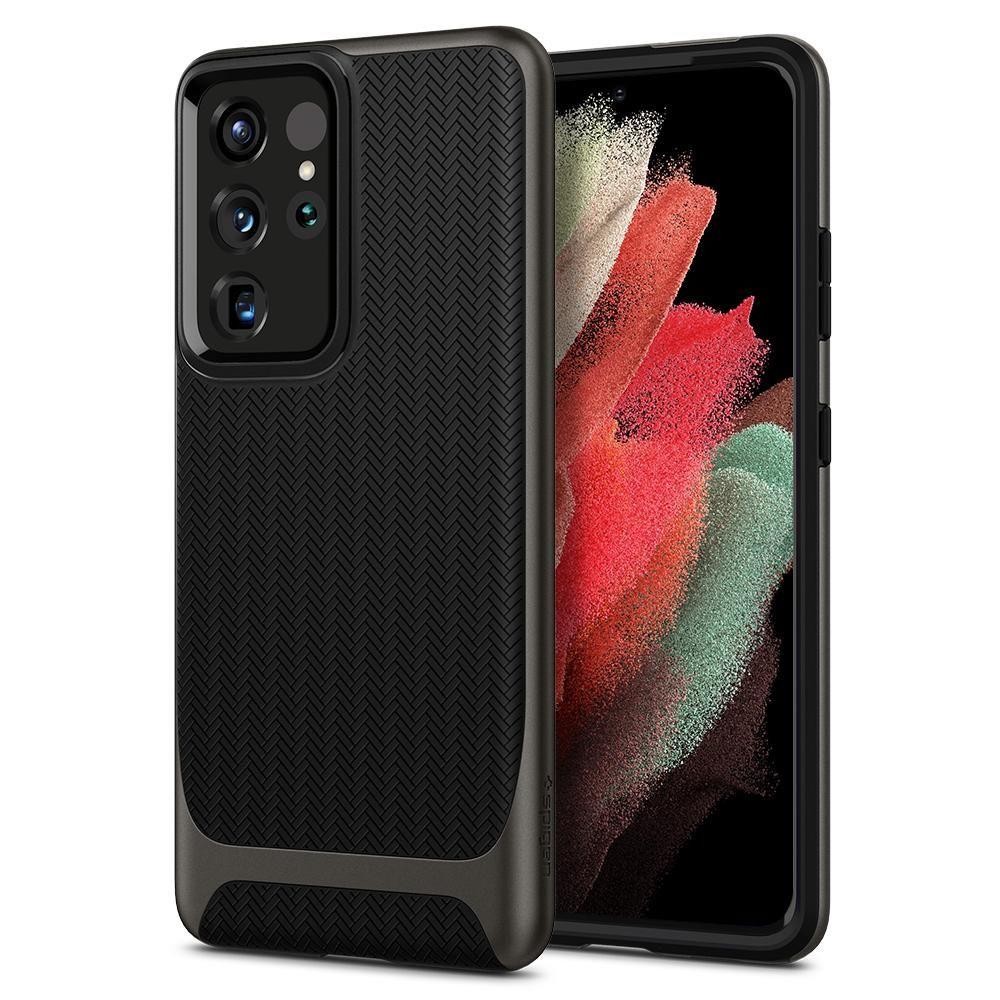 Калъф Spigen Neo Hybrid Samsung Galaxy S21 Ultra Gunmetal