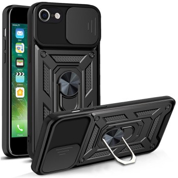 Калъф-Techsuit - CamShield Series - iPhone 7 / 8 / SE 2, SE 2020 / SE 3, SE 2022 - Black