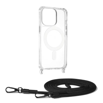 Калъф-Techsuit - Acrylic MagSafe Crossbody - iPhone 13 Pro - Black