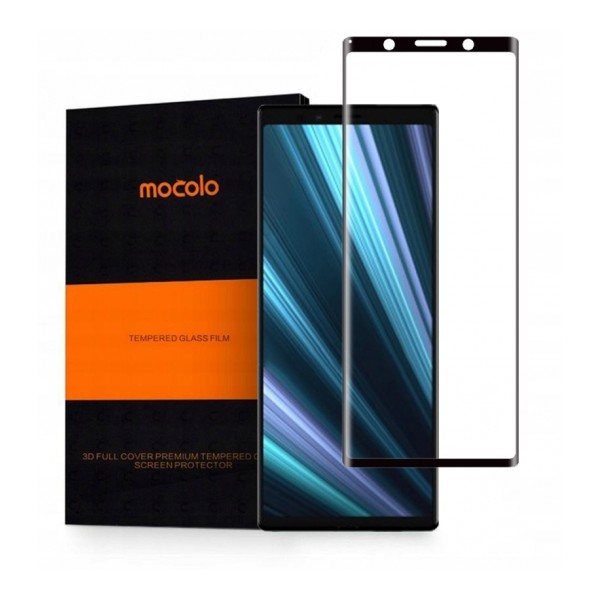 Стъклен протектор MOCOLO TG+Full Glue за Sony Xperia 5, Черен