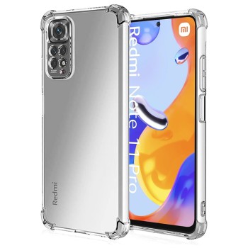 Калъф-Techsuit - Shockproof Clear Silicone - Xiaomi Redmi Note 11 Pro 4G / Note 11 Pro 5G / Note 12 Pro 4G - Clear