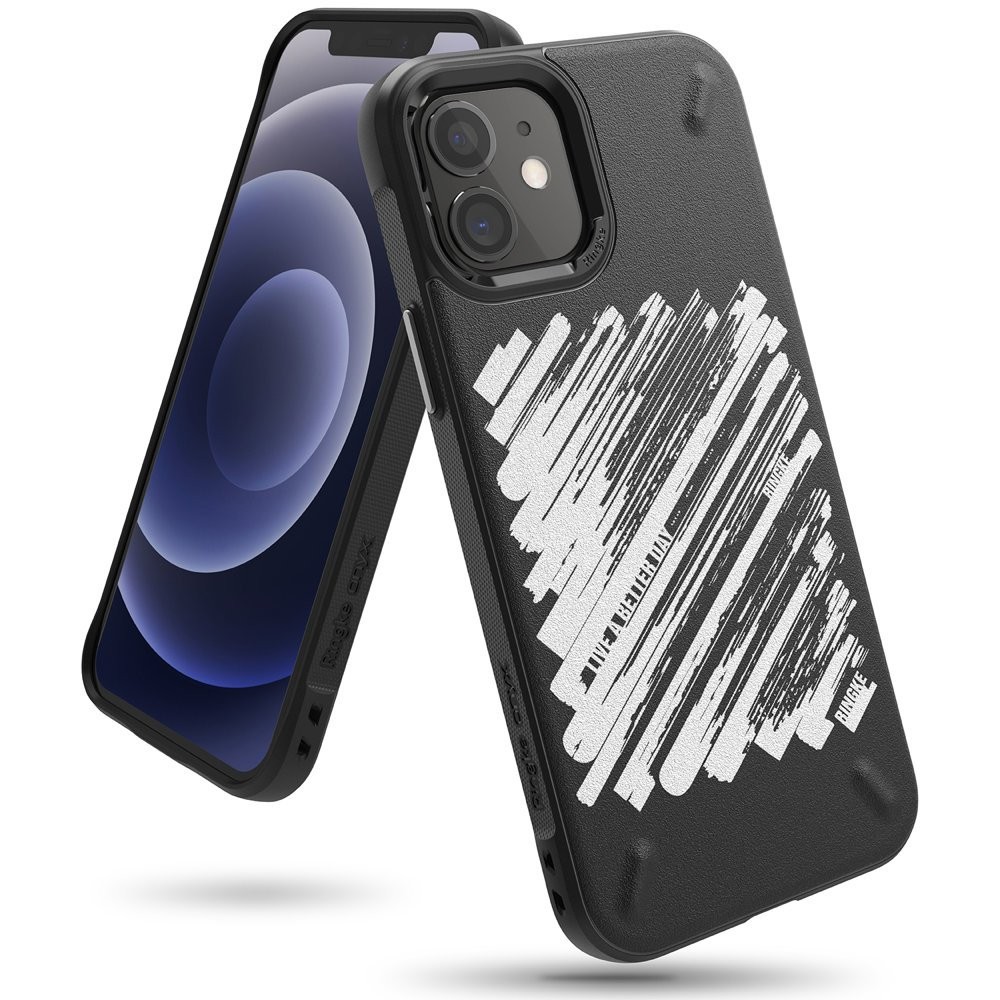 Калъф Ringke Onyx Design Durable TPU Case iPhone 12 mini black (Paint)