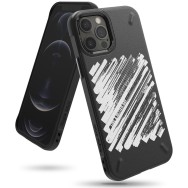 Калъф Ringke Onyx Design Durable TPU Case iPhone 12 Pro / iPhone 12 black (Paint)