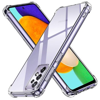 Калъф-Techsuit - Shockproof Clear Silicone - Samsung Galaxy A52 4G / A52 5G / A52s 5G - Clear