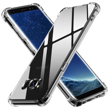 Калъф-Techsuit - Shockproof Clear Silicone - Samsung Galaxy S8 Plus - Clear