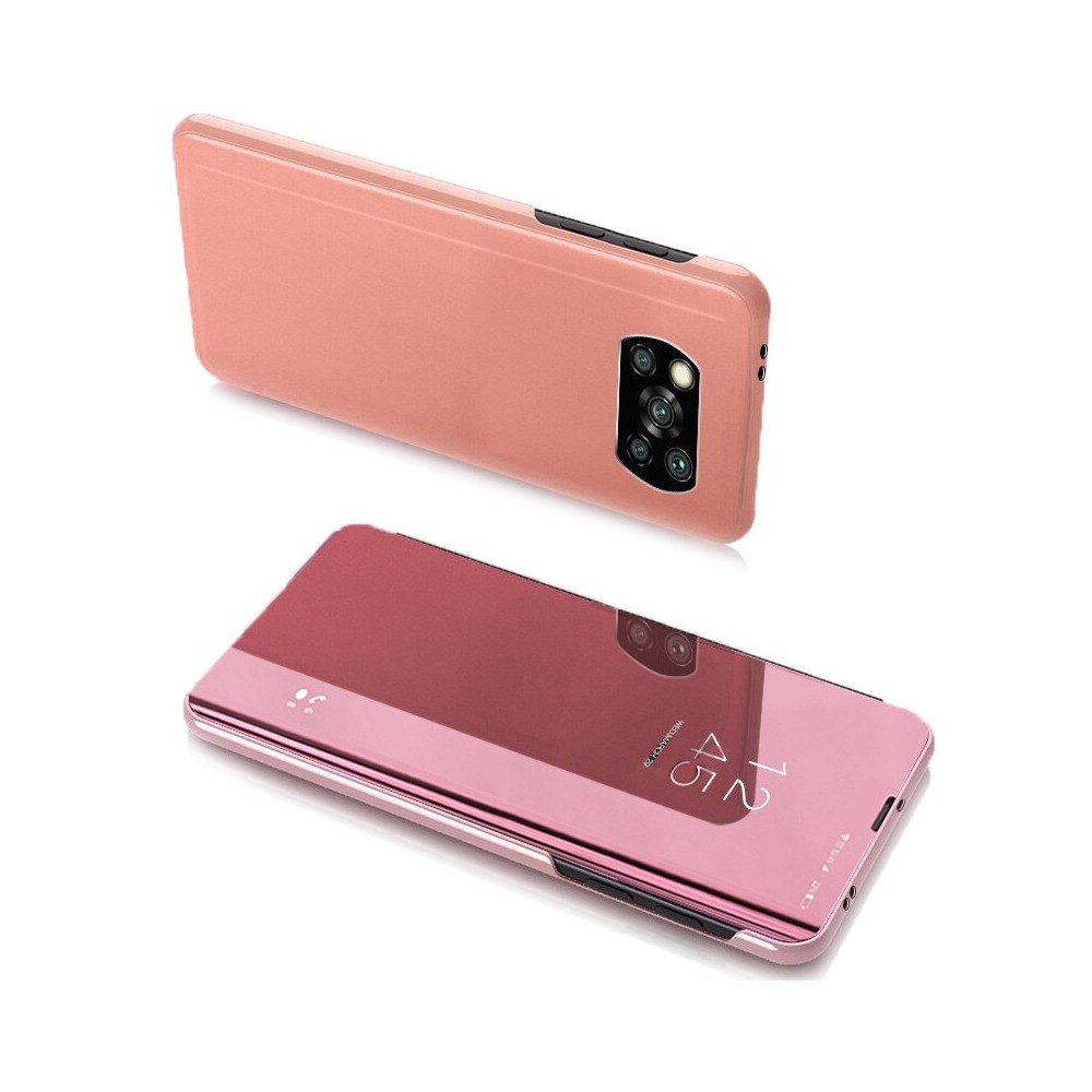 Калъф Clear View за Xiaomi Poco X3 NFC pink