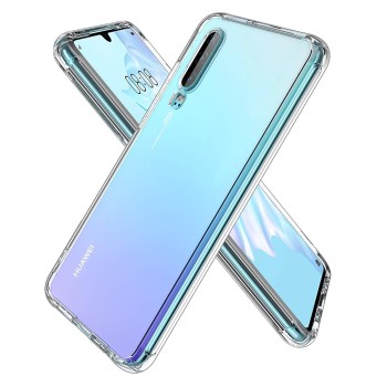 Калъф-Techsuit - Shockproof Clear Silicone - Huawei P30 - Clear