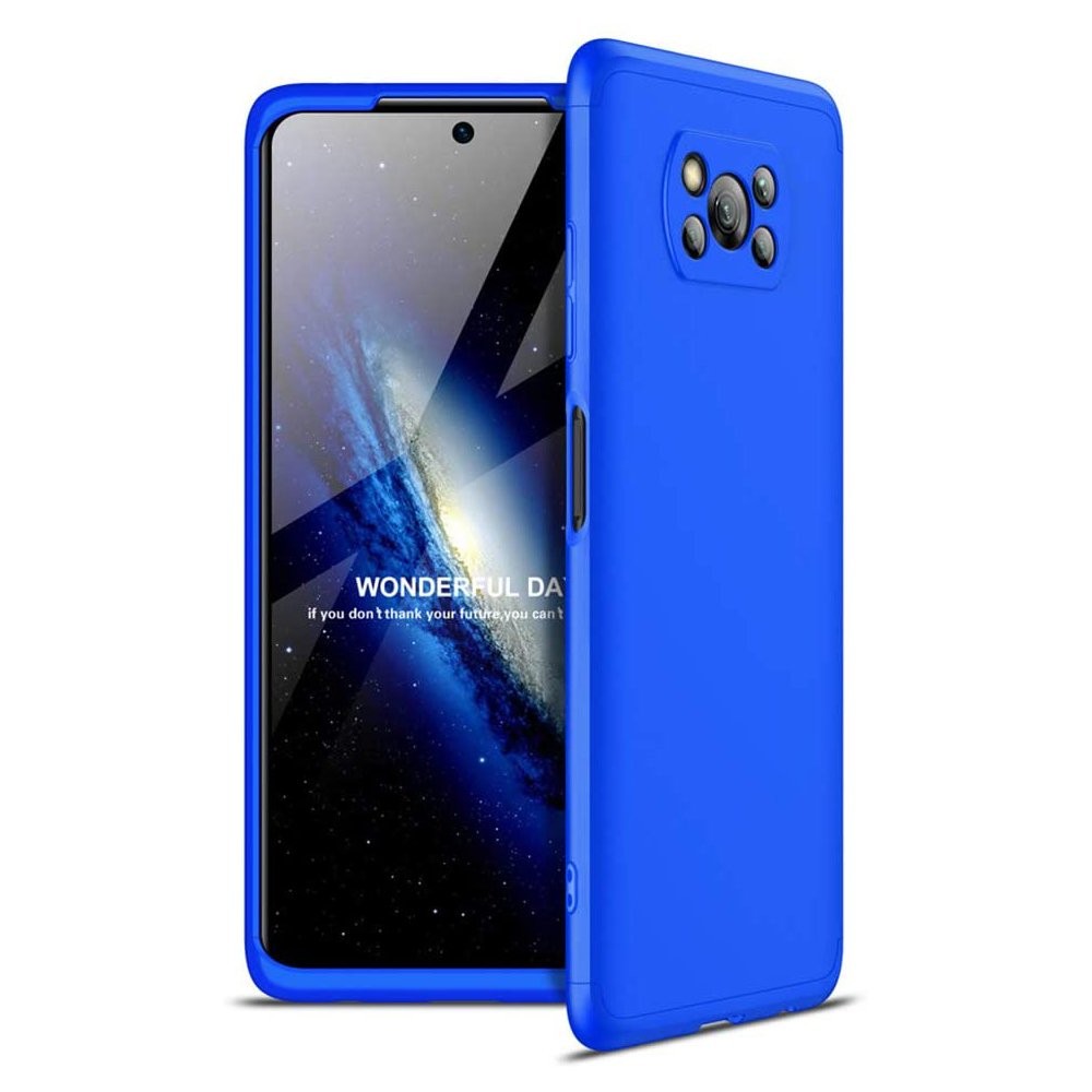 Калъф GKK 360 Protection Case Full Body Cover Xiaomi Poco X3 NFC blue