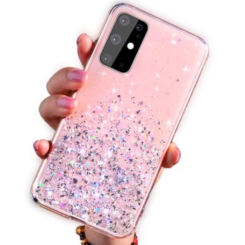 Калъф Sequins Glue Glitter за Huawei P30 Lite, Розов