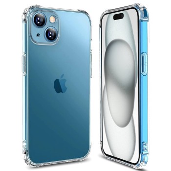 Калъф-Techsuit - Shockproof Clear Silicone - iPhone 15 - Clear