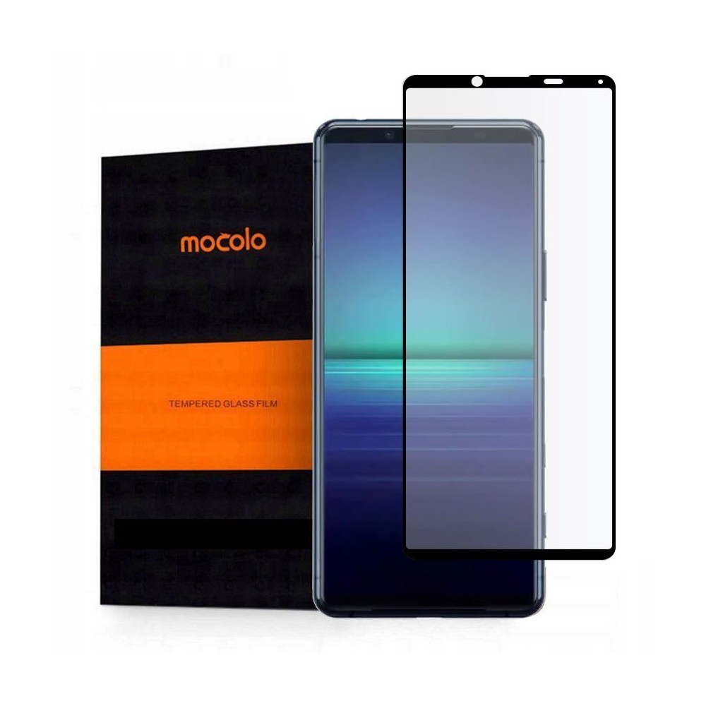 Стъклен протектор MOCOLO TG+Full Glue за Sony Xperia 5 II, Black